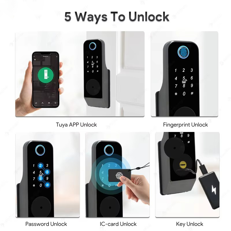 Waterproof Fingerprint Lock Tu - Glass Door Hinge 评论和价格