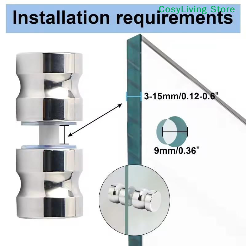 [CL]Stylish Shower Glass Door  - Glass Door Hinge 评论和价格