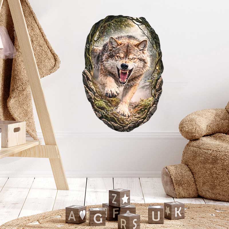 Wild Timberwolves Pattern Wall - Pvc Panel Background 评论和价格